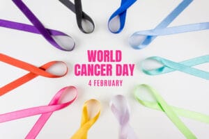 World Cancer Day awareness graphic