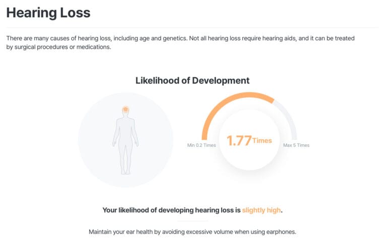 Hearing Loss DNA Test Report Example