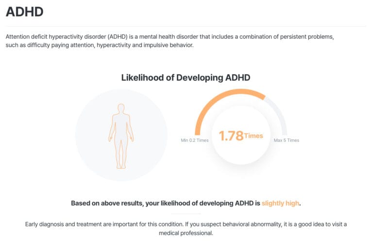 ADHD DNA Test Report Example