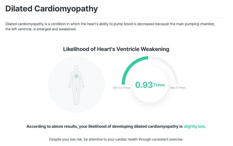 Dilated Cardiomyopathy DNA Test Report Example