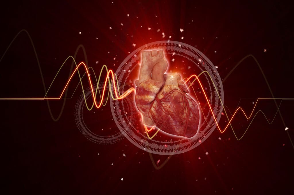 Illustration representing heart health and cardiovascular risk