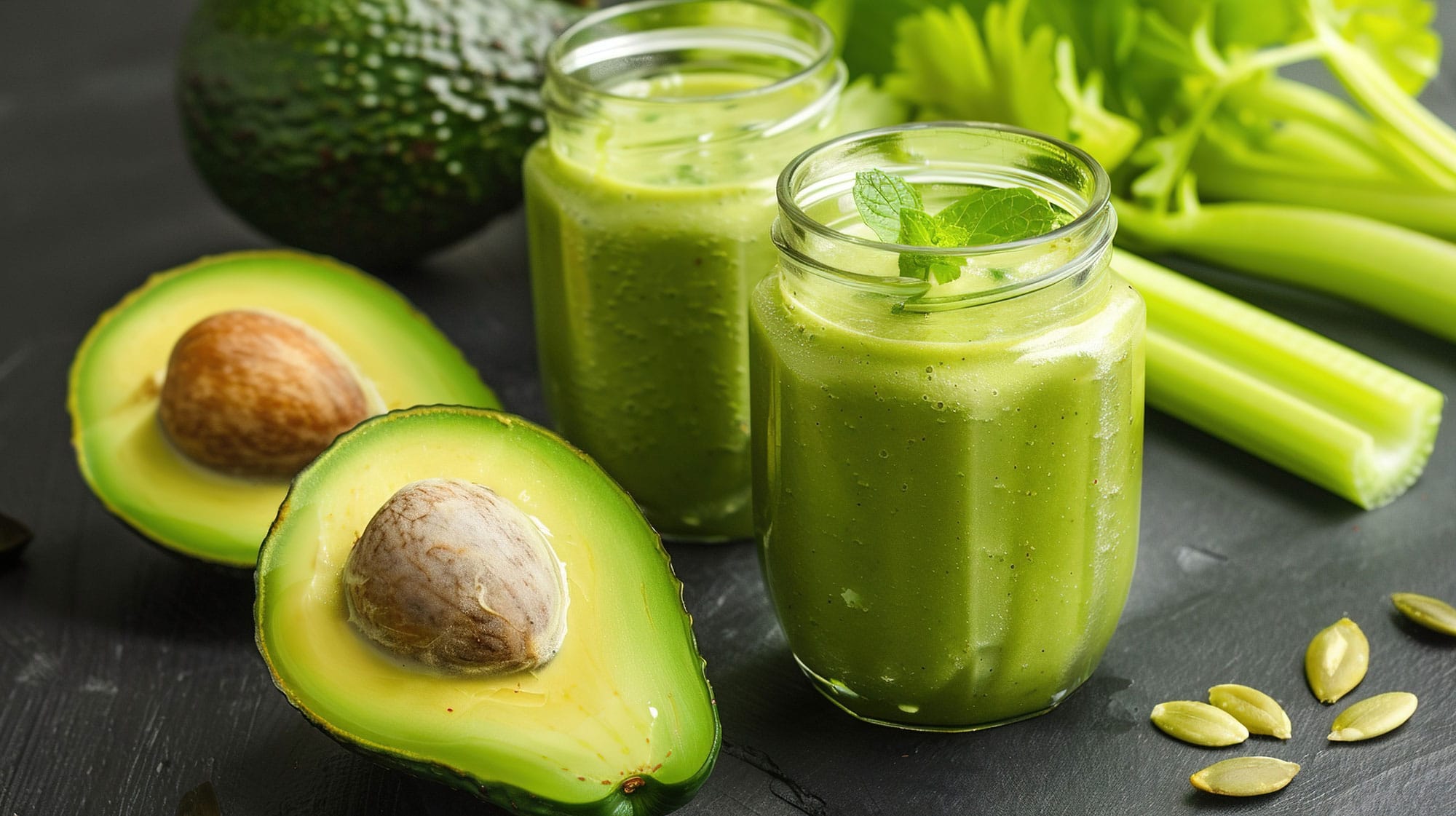 Weight Loss Avocado and celery Smoothie Image